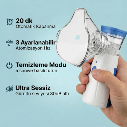 Rahat Nefes Taşınabilir Mesh Nebülizatör