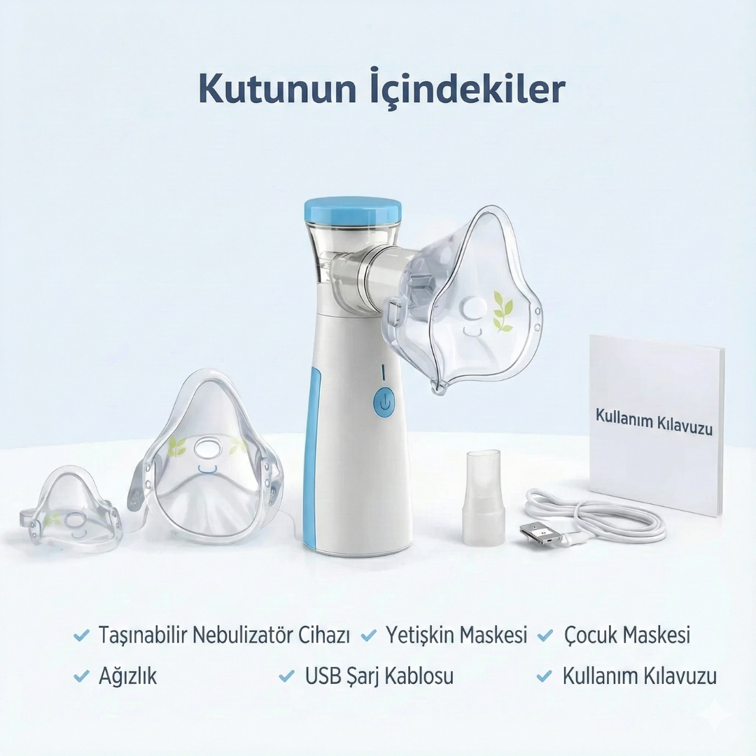 Rahat Nefes Taşınabilir Mesh Nebülizatör