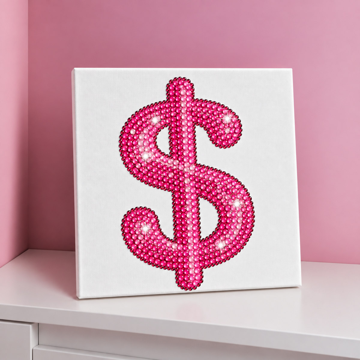 Pink Dolar 20x20 cm