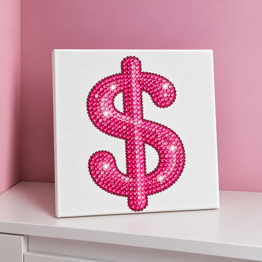 Pink Dolar 20x20 cm